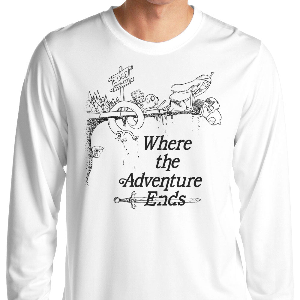 Where the Adventure Ends - Adult & Kids T-Shirts, Sweatshirts & Hoodies apparel design preview 1