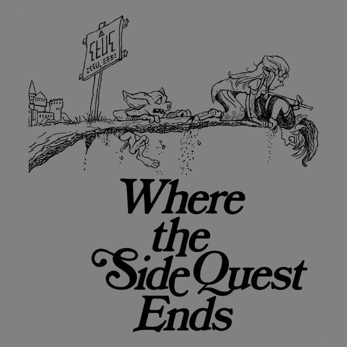 Where the Side Quest Ends Men's Apparel - Adult & Kids T-Shirts, Sweatshirts & Hoodies apparel design preview 2