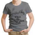 Where the Side Quest Ends Youth Apparel - Adult & Kids T-Shirts, Sweatshirts & Hoodies apparel design preview 1