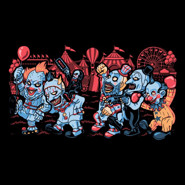 Where the Wild Clowns Are Men's Apparel - Adult & Kids T-Shirts, Sweatshirts & Hoodies apparel design preview 2
