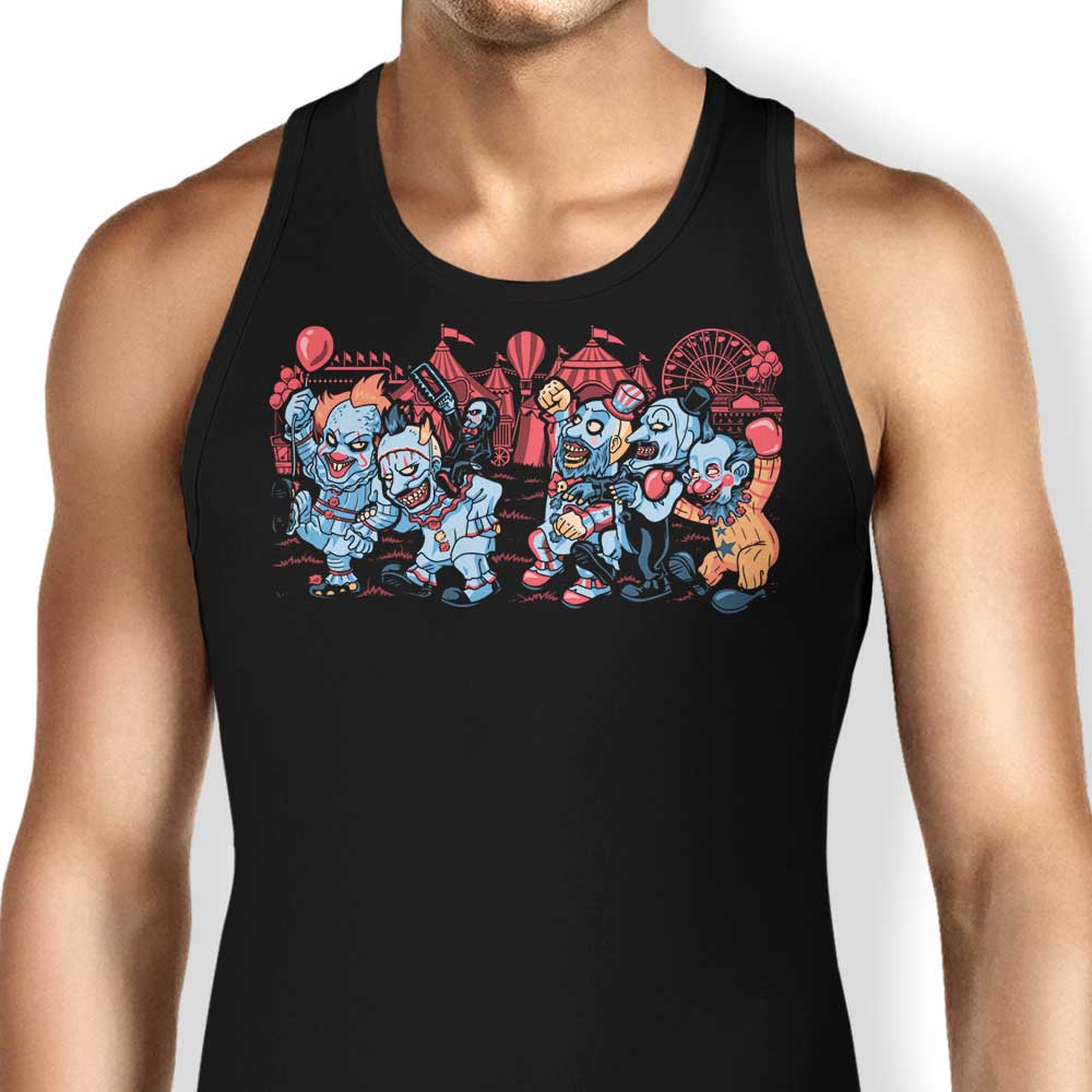 Where the Wild Clowns Are Tank Top - Adult & Kids T-Shirts, Sweatshirts & Hoodies apparel design preview 1
