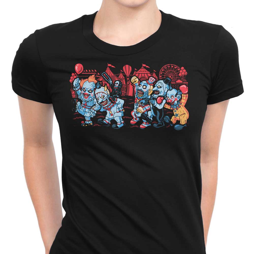 Where the Wild Clowns Are Women's Apparel - Adult & Kids T-Shirts, Sweatshirts & Hoodies apparel design preview 1