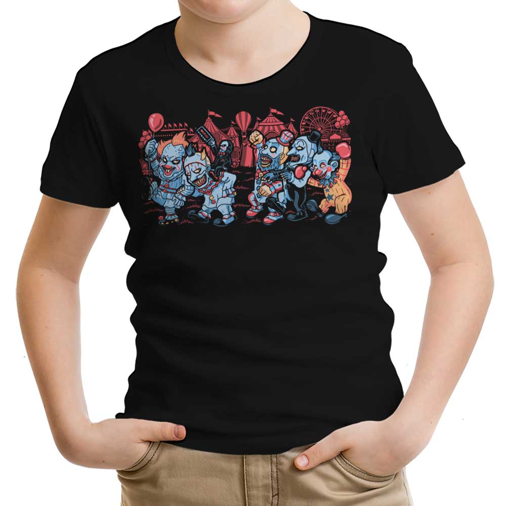 Where the Wild Clowns Are Youth Apparel - Adult & Kids T-Shirts, Sweatshirts & Hoodies apparel design preview 1