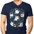 Whiskers and Witchcraft Men's V-Neck - Adult & Kids T-Shirts, Sweatshirts & Hoodies apparel design preview 1