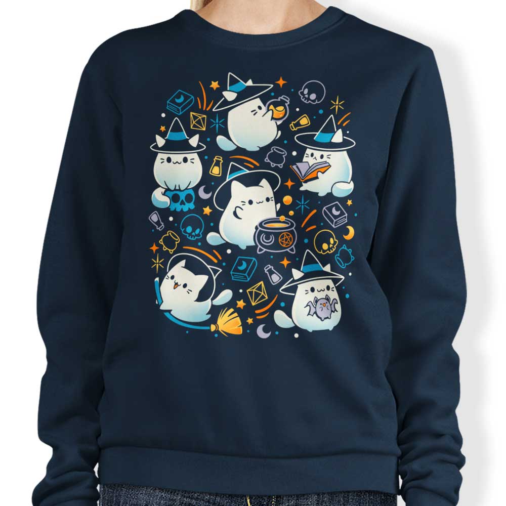 Whiskers and Witchcraft - Adult & Kids T-Shirts, Sweatshirts & Hoodies apparel design preview 1