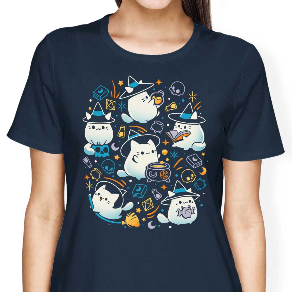 Whiskers and Witchcraft Women's Apparel - Adult & Kids T-Shirts, Sweatshirts & Hoodies apparel design preview 1