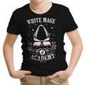 White Mage Academy Youth Apparel - Adult & Kids T-Shirts, Sweatshirts & Hoodies apparel design preview 1