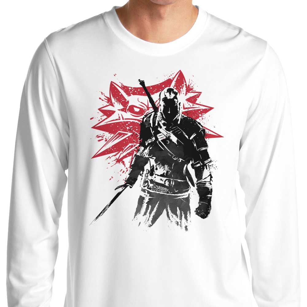 White Wolf Sumi-e - Adult & Kids T-Shirts, Sweatshirts & Hoodies apparel design preview 1