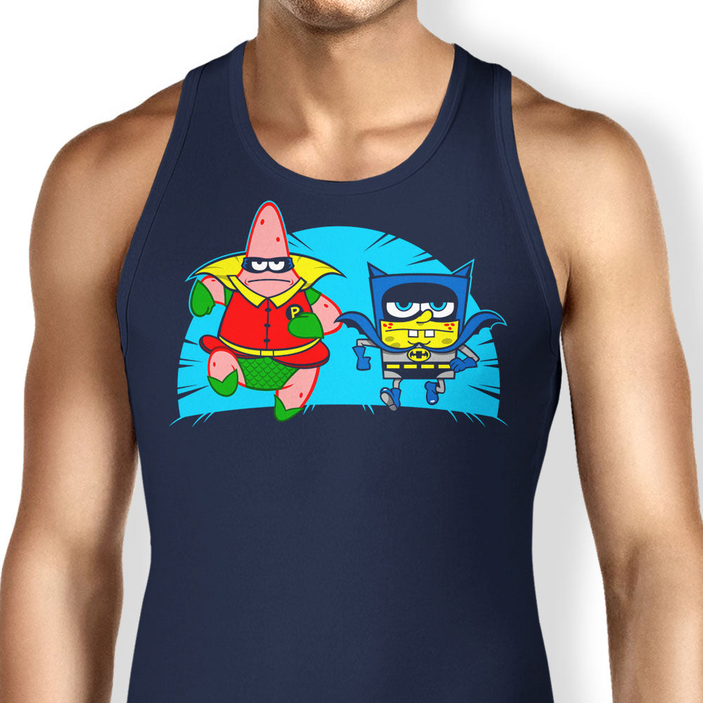 Who Lives In a Batcave Under the Sea? Tank Top - Adult & Kids T-Shirts, Sweatshirts & Hoodies apparel design preview 1