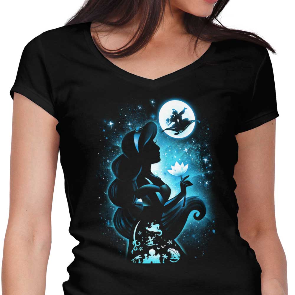 Whole New World Women's V-Neck - Adult & Kids T-Shirts, Sweatshirts & Hoodies apparel design preview 1