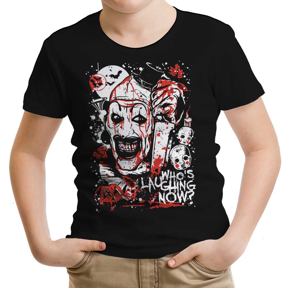 Who's Laughing Now Youth Apparel - Adult & Kids T-Shirts, Sweatshirts & Hoodies apparel design preview 1