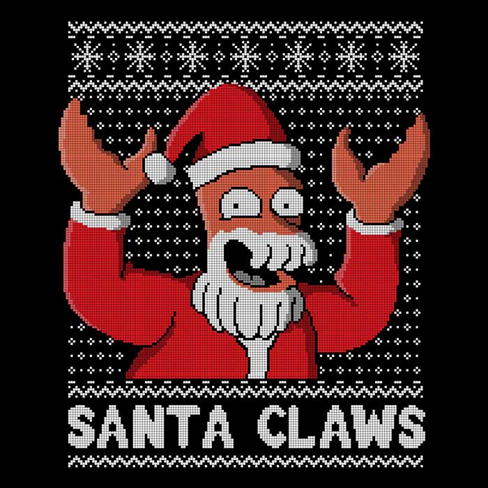 Why Not Santa Claws - Adult & Kids T-Shirts, Sweatshirts & Hoodies apparel design preview 2
