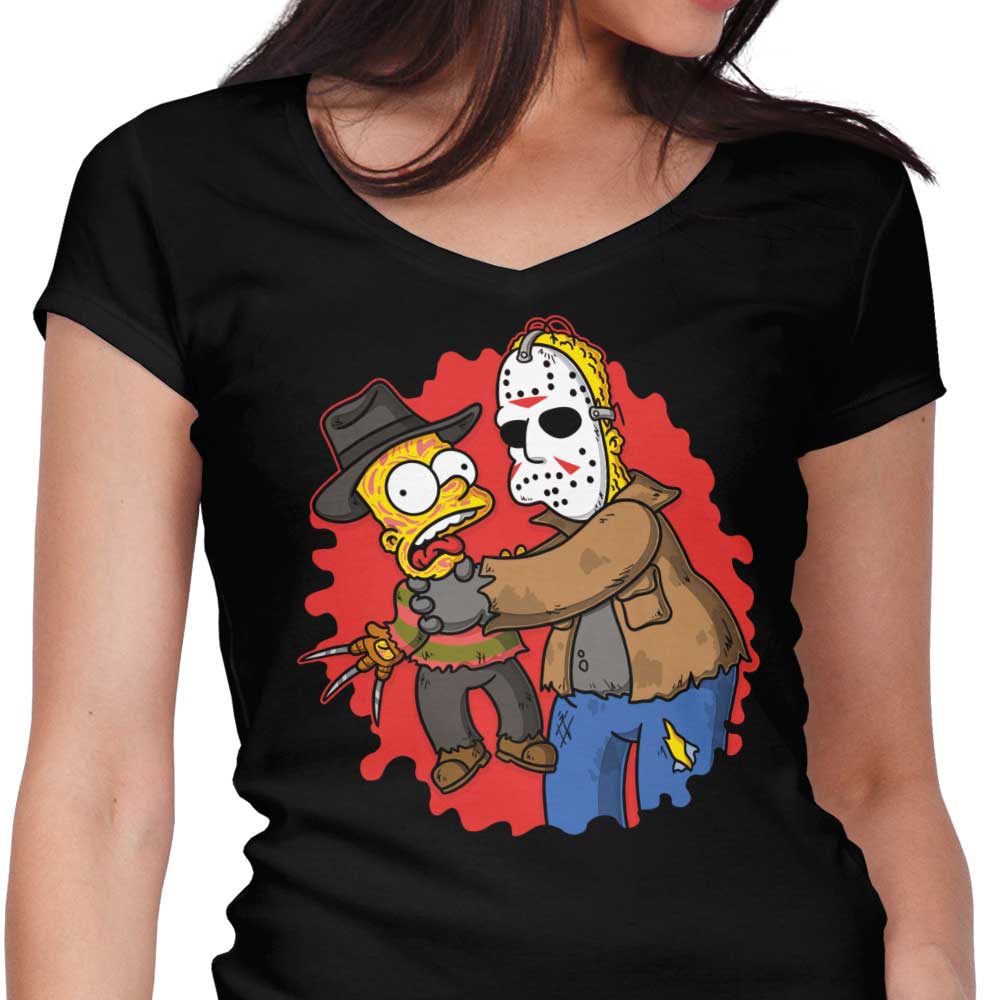 Why You Little Freddy Women's V-Neck - Adult & Kids T-Shirts, Sweatshirts & Hoodies apparel design preview 1