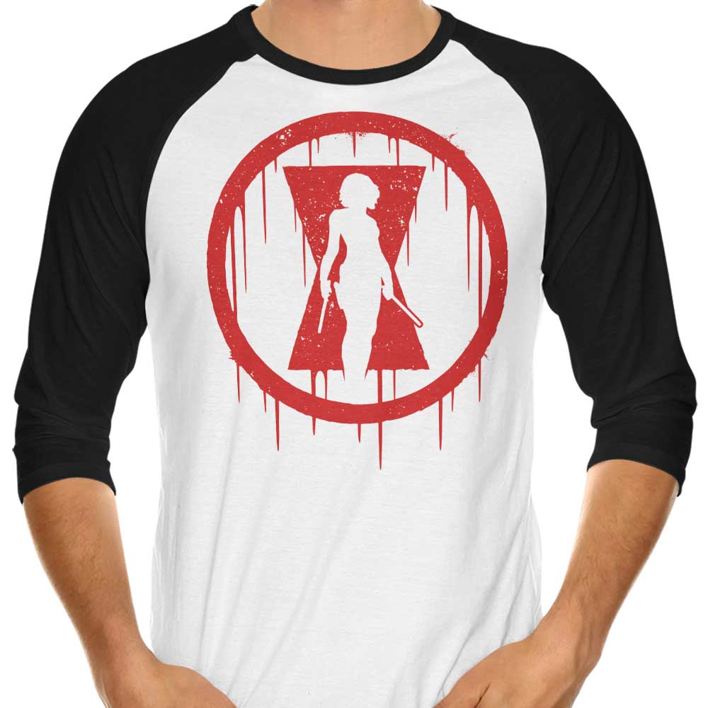 Widow 3/4 Sleeve Raglan - Adult & Kids T-Shirts, Sweatshirts & Hoodies apparel design preview 1