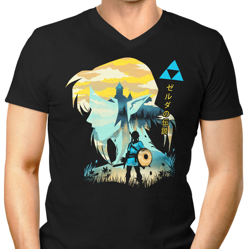 Wild Portrait Men's V-Neck - Adult & Kids T-Shirts, Sweatshirts & Hoodies apparel design preview 1