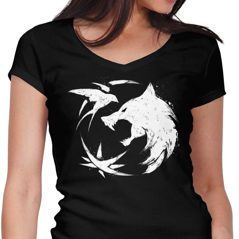 Wild Wolf Women's V-Neck - Adult & Kids T-Shirts, Sweatshirts & Hoodies apparel design preview 1