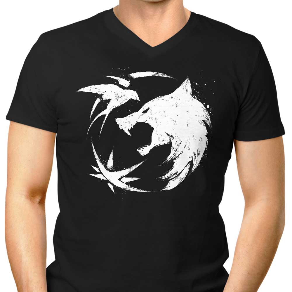 Wild Wolf Men's V-Neck - Adult & Kids T-Shirts, Sweatshirts & Hoodies apparel design preview 1