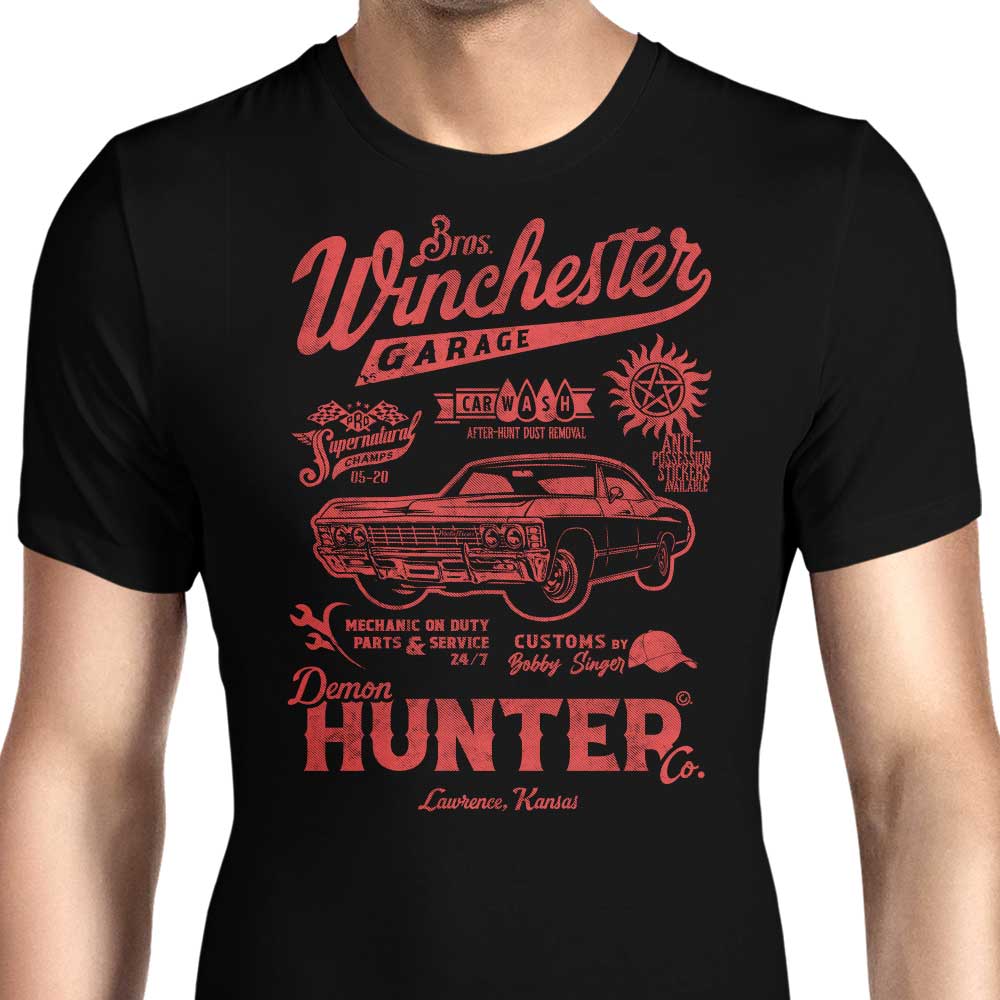 Winchester Garage Men's Apparel - Adult & Kids T-Shirts, Sweatshirts & Hoodies apparel design preview 1