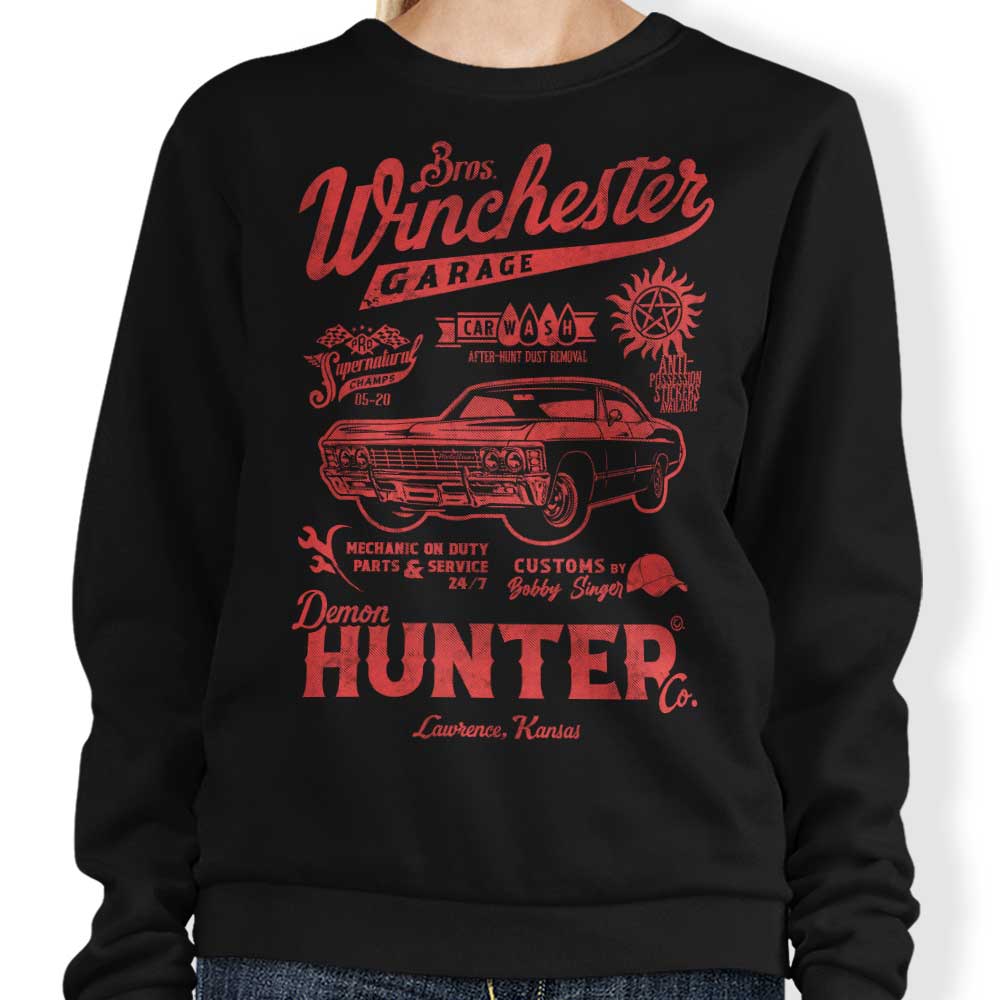 Winchester Garage - Adult & Kids T-Shirts, Sweatshirts & Hoodies apparel design preview 1