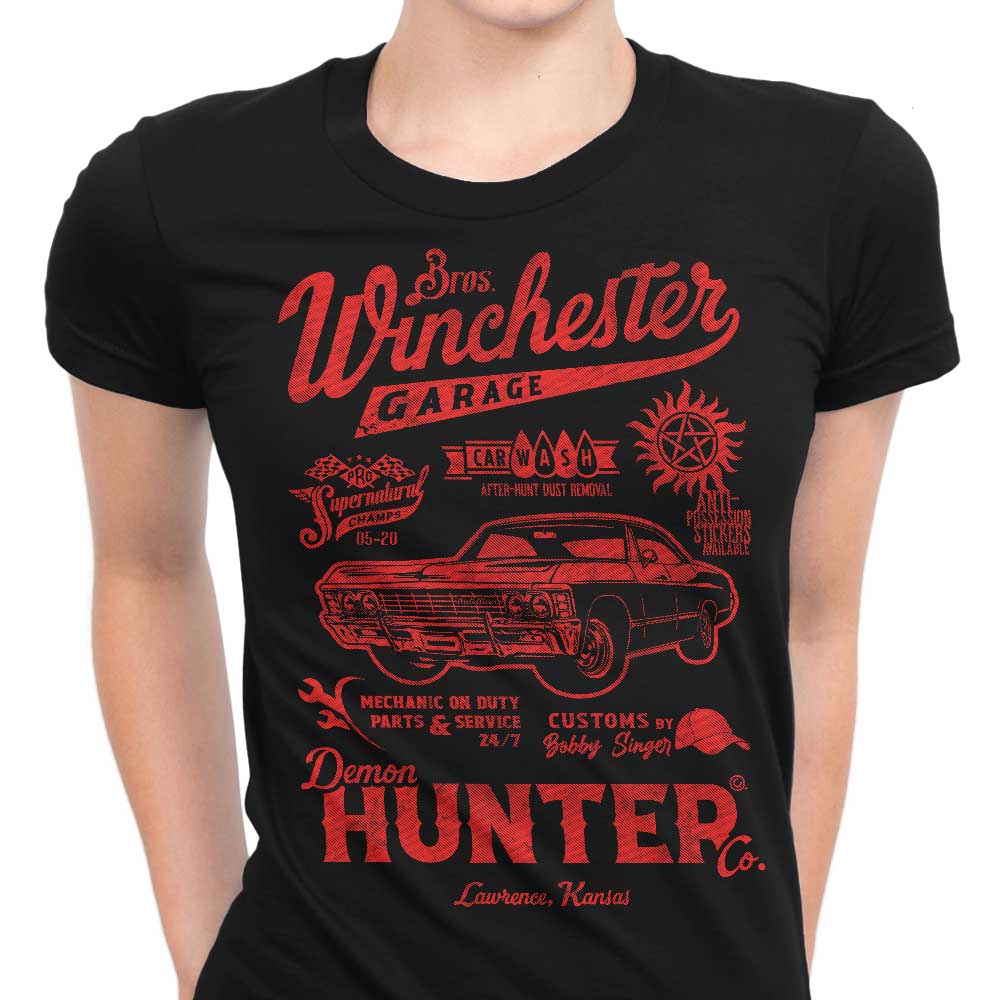 Winchester Garage Women's Apparel - Adult & Kids T-Shirts, Sweatshirts & Hoodies apparel design preview 1