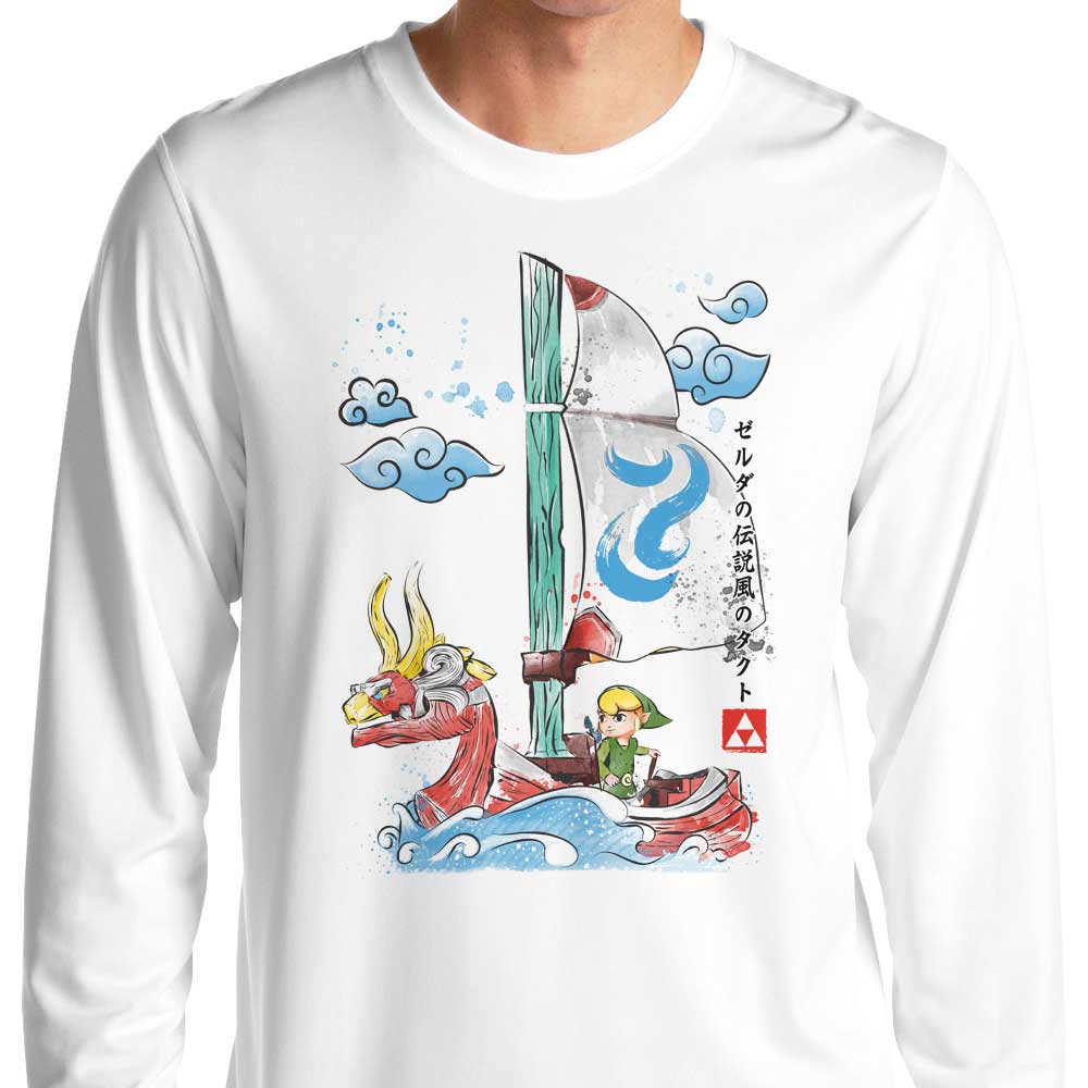 Wind Sailing Watercolor - Adult & Kids T-Shirts, Sweatshirts & Hoodies apparel design preview 1