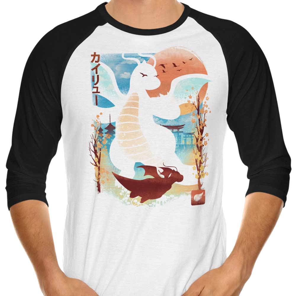 Winds Over Water 3/4 Sleeve Raglan - Adult & Kids T-Shirts, Sweatshirts & Hoodies apparel design preview 1