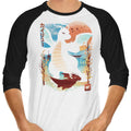 Winds Over Water 3/4 Sleeve Raglan - Adult & Kids T-Shirts, Sweatshirts & Hoodies apparel design preview 1