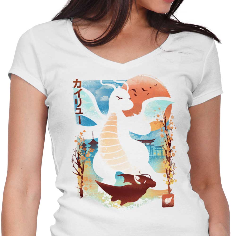 Winds Over Water Women's V-Neck - Adult & Kids T-Shirts, Sweatshirts & Hoodies apparel design preview 1
