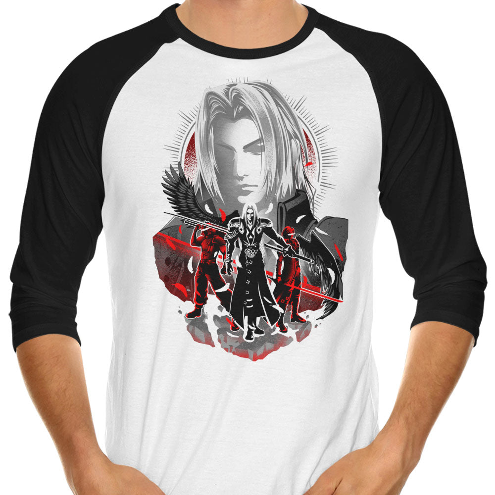 Winged Silhouette 3/4 Sleeve Raglan - Adult & Kids T-Shirts, Sweatshirts & Hoodies apparel design preview 1