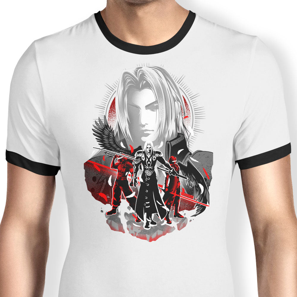 Winged Silhouette Ringer - Adult & Kids T-Shirts, Sweatshirts & Hoodies apparel design preview 1