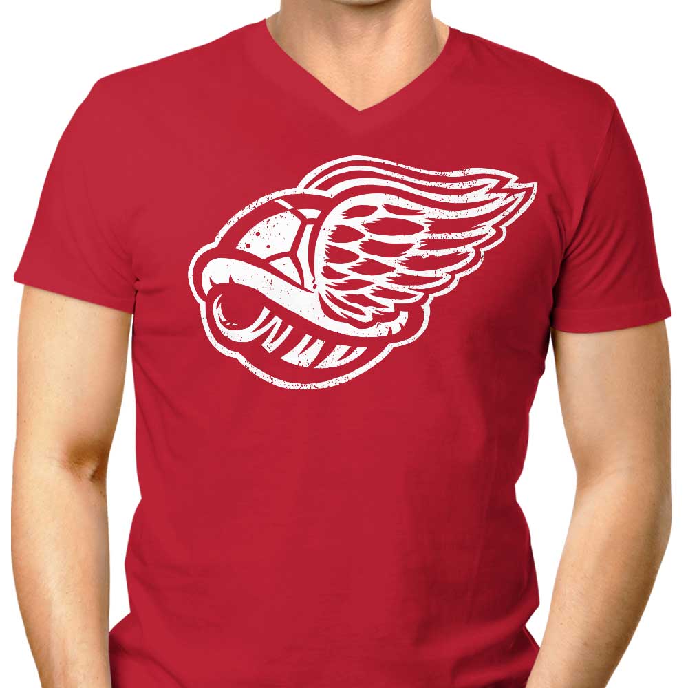 Winged Turtle Shell Men's V-Neck - Adult & Kids T-Shirts, Sweatshirts & Hoodies apparel design preview 1