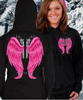 Country Life Outfitters Wings Guns Vintage Black Pink - Adult & Kids T-Shirts, Sweatshirts & Hoodies apparel design preview 1