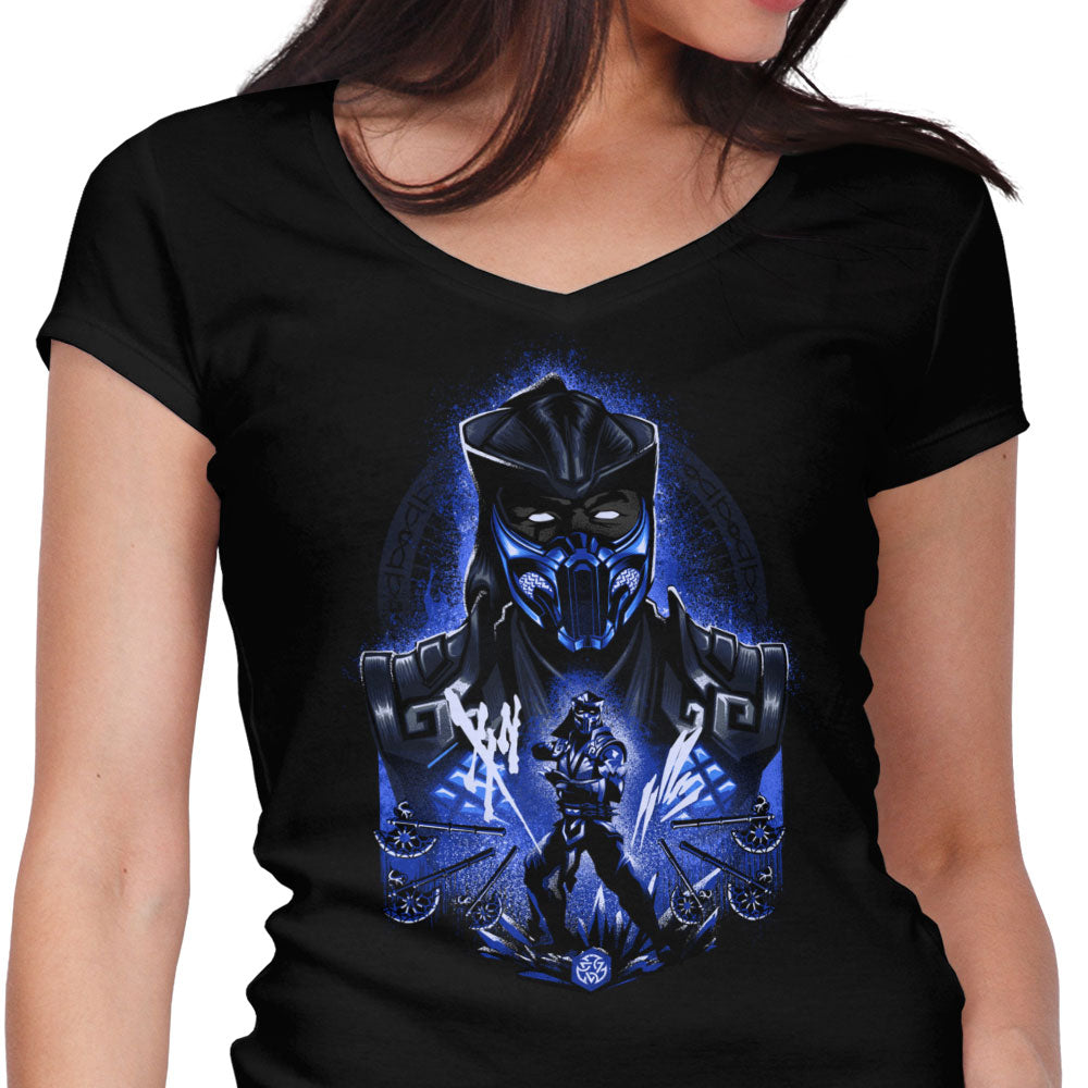 Winter Assassin Women's V-Neck - Adult & Kids T-Shirts, Sweatshirts & Hoodies apparel design preview 1
