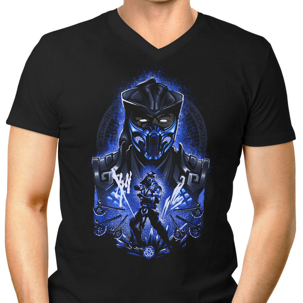 Winter Assassin Men's V-Neck - Adult & Kids T-Shirts, Sweatshirts & Hoodies apparel design preview 1