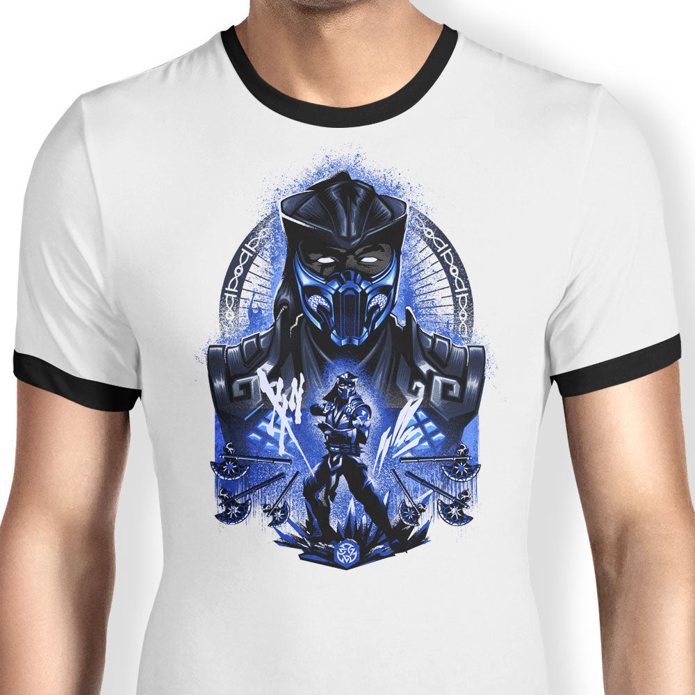 Winter Assassin Ringer - Adult & Kids T-Shirts, Sweatshirts & Hoodies apparel design preview 1