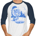 Winter Fishing 3/4 Sleeve Raglan - Adult & Kids T-Shirts, Sweatshirts & Hoodies apparel design preview 1