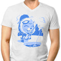 Winter Fishing Men's V-Neck - Adult & Kids T-Shirts, Sweatshirts & Hoodies apparel design preview 1