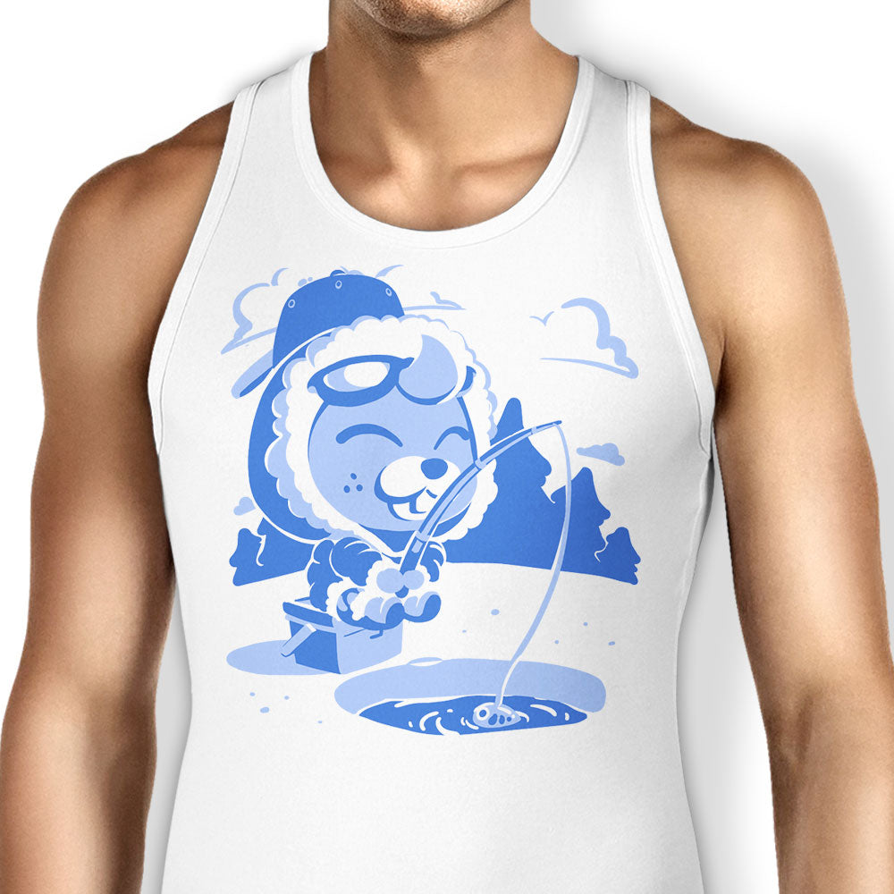 Winter Fishing Tank Top - Adult & Kids T-Shirts, Sweatshirts & Hoodies apparel design preview 1