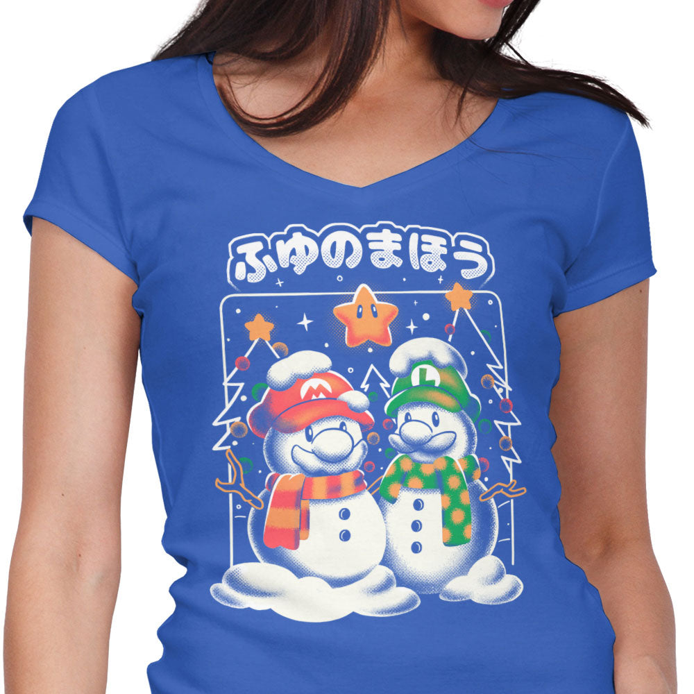 Winter Magic Women's V-Neck - Adult & Kids T-Shirts, Sweatshirts & Hoodies apparel design preview 1