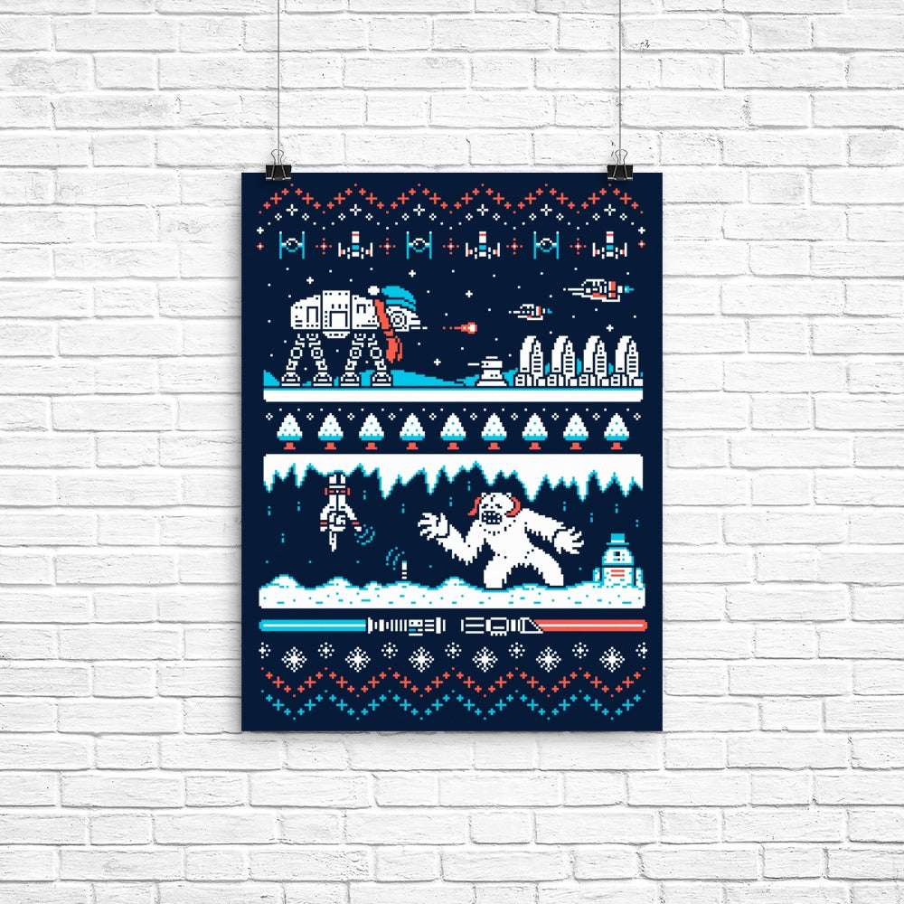 Winter Strikes Back Poster - Adult & Kids T-Shirts, Sweatshirts & Hoodies apparel design preview 1