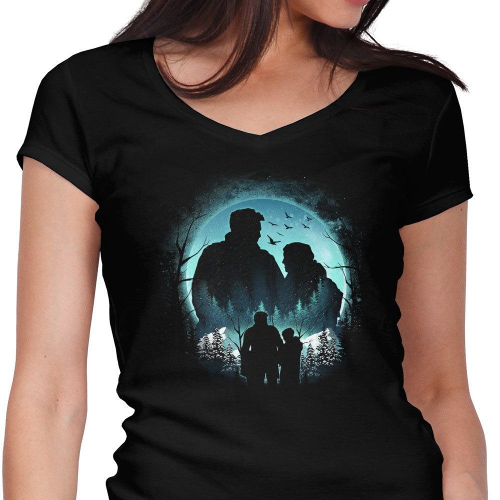Winter Survivors Women's V-Neck - Adult & Kids T-Shirts, Sweatshirts & Hoodies apparel design preview 1