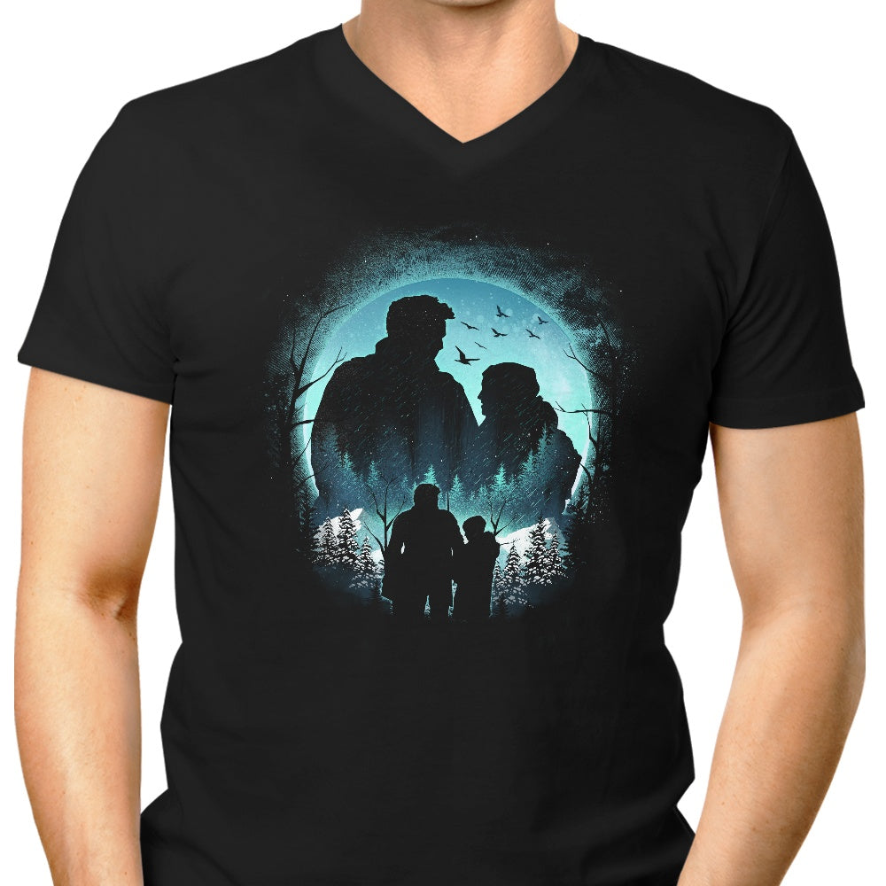 Winter Survivors Men's V-Neck - Adult & Kids T-Shirts, Sweatshirts & Hoodies apparel design preview 1