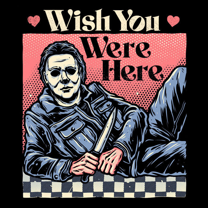 Wish You Were Here Men's V-Neck - Adult & Kids T-Shirts, Sweatshirts & Hoodies apparel design preview 2