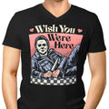 Wish You Were Here Men's V-Neck - Adult & Kids T-Shirts, Sweatshirts & Hoodies apparel design preview 1