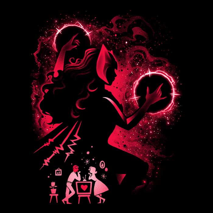 Witch of Chaos - Adult & Kids T-Shirts, Sweatshirts & Hoodies apparel design preview 2