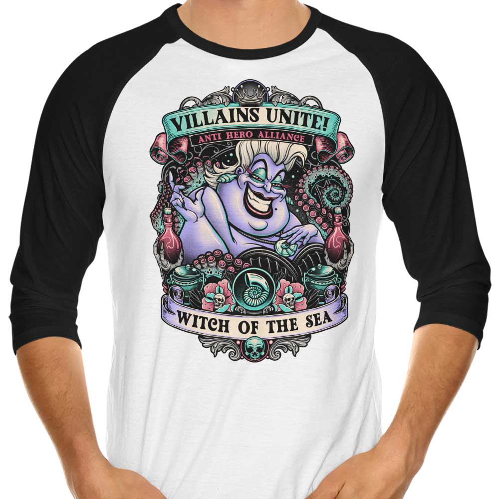 Witch of the Sea 3/4 Sleeve Raglan - Adult & Kids T-Shirts, Sweatshirts & Hoodies apparel design preview 1