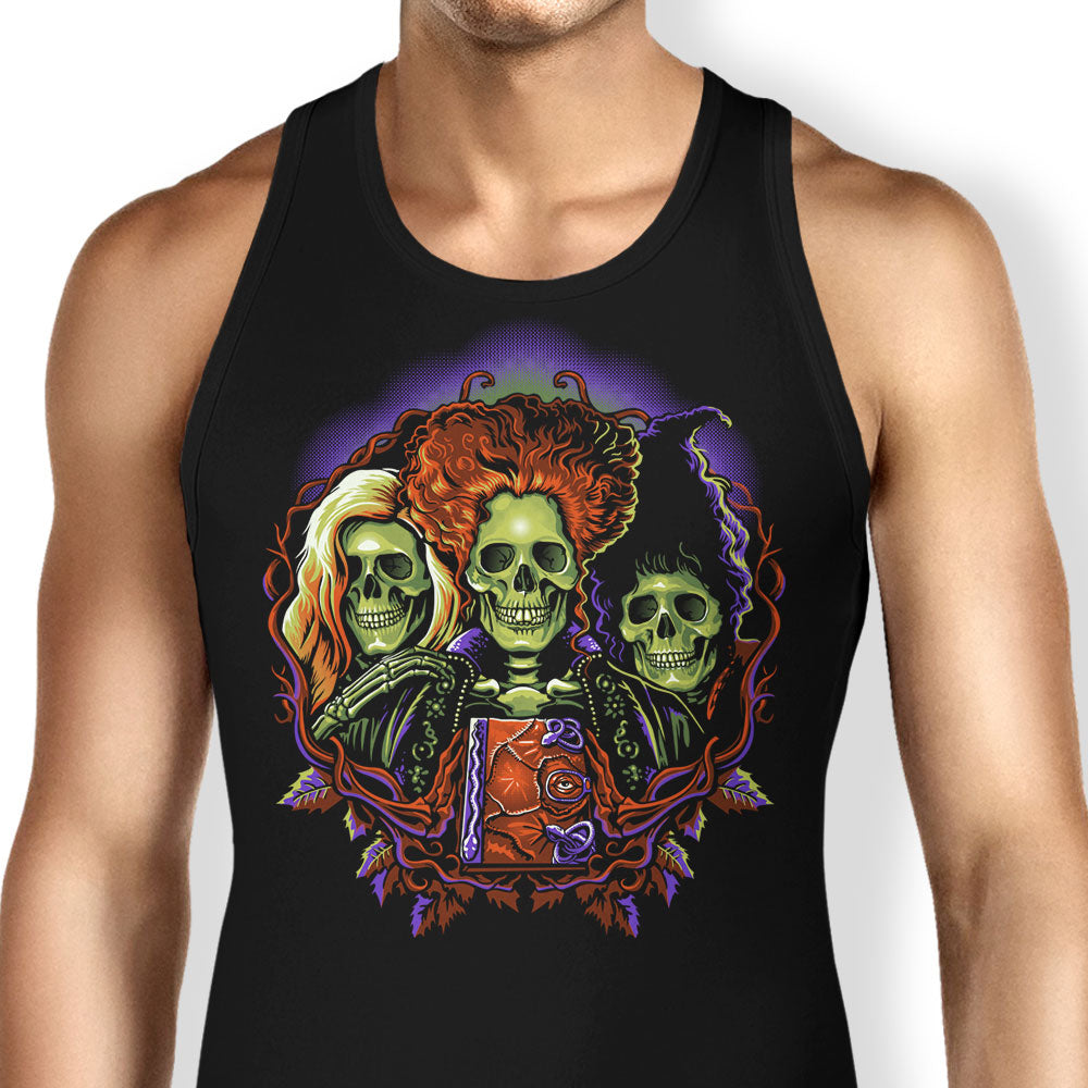 Witches Skulls Tank Top - Adult & Kids T-Shirts, Sweatshirts & Hoodies apparel design preview 1
