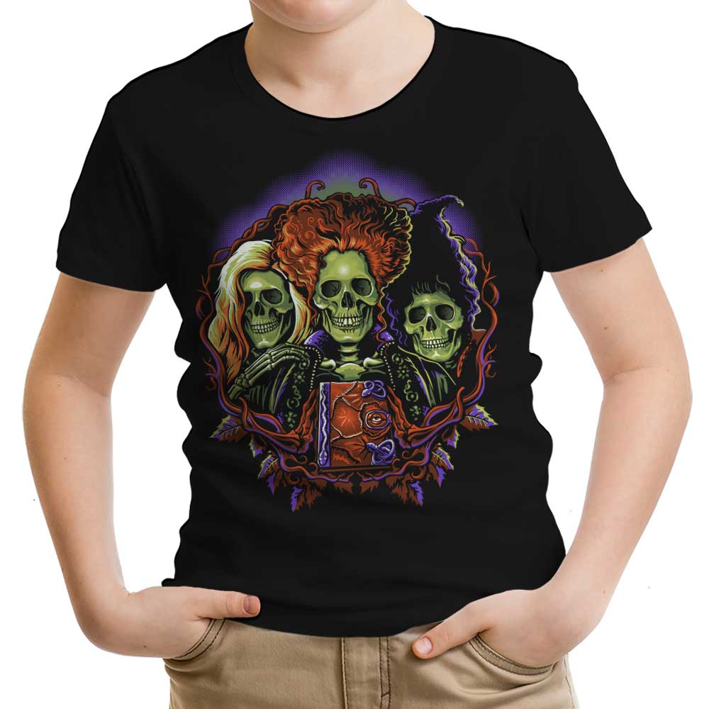 Witches Skulls Youth Apparel - Adult & Kids T-Shirts, Sweatshirts & Hoodies apparel design preview 1