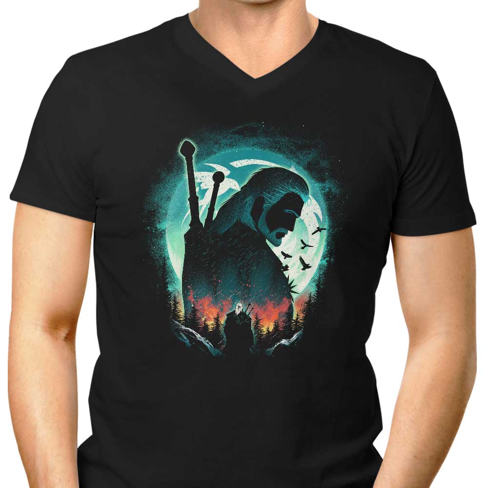 Witching Hour Men's V-Neck - Adult & Kids T-Shirts, Sweatshirts & Hoodies apparel design preview 1