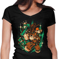 With a Punch Like That Women's V-Neck - Adult & Kids T-Shirts, Sweatshirts & Hoodies apparel design preview 1